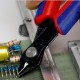 Бокорезы прецизионные ElecTronic Super KNips для тонких работ резка - мягкая проволока 02-16мм проволока средней твердости 12мм L=125мм высокочастотная закалка режущих кромок до 64HRC двухкомпонентные рукоятки черные