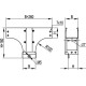 Розетка скрытая с наклоном IP67 32A 3P+E+N 400V DKC DIS4183267
