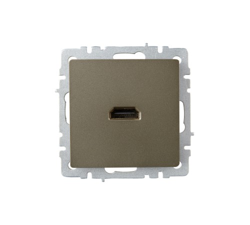BRITE Розетка HDMI РHDMI-0-БрШ шампань