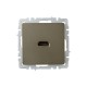 BRITE Розетка HDMI РHDMI-0-БрШ шампань