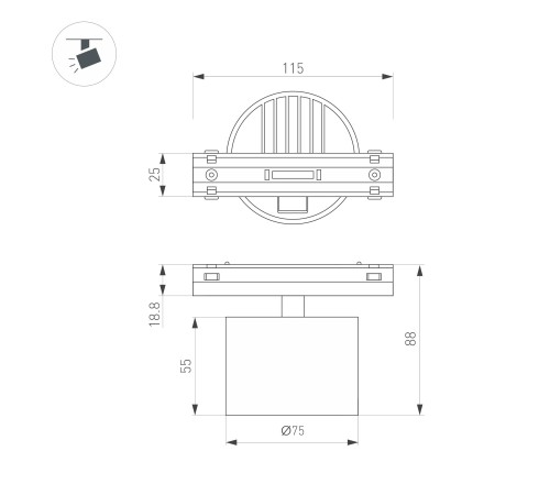 Блок питания ARS-100-24 (24V, 4.2A, 100W) (ARL, IP20 Сетка, 2 года)