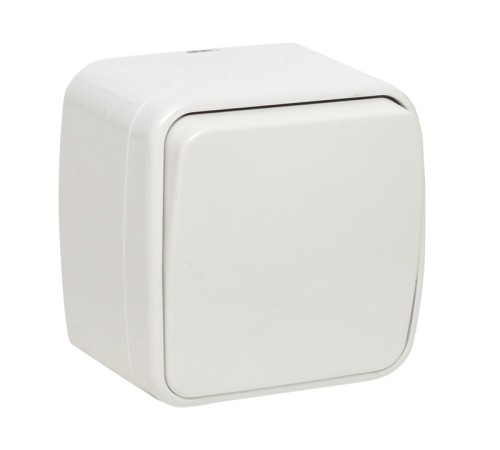 EKF EGV10-021-10 Минск Выключатель 1-клавишный ОП 10А белый  EKF Basic