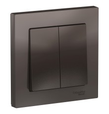 Systeme electric ATN000652 ATLASDESIGN 2-клавишный ВЫКЛЮЧАТЕЛЬ, сх.5, 10АХ, в сборе, МОККО