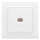 EKF ERK01-035-10 Минск Розетка RJ-45 1-местная СП белая EKF Basic