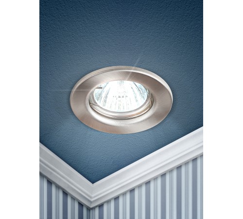 Эра C0043800 ST1 SN Светильник штампованный MR16,12V/220V, 50W сатин никель