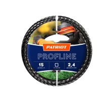 Леска  Profline D 2,4 мм L 15 м (скрученный квадрат, черный) 240-15-5 на пластиковой обойме
