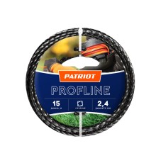 Леска  Profline D 2,4 мм L 15 м (скрученный квадрат, черный) 240-15-5 на пластиковой обойме