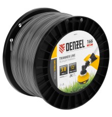 Леска для триммера двухкомпонентная звезда, 3,0мм х 166м, на DIN катушке EXTRA CORD