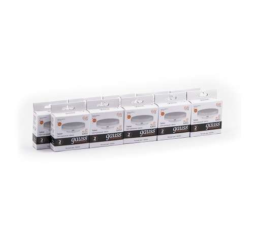 GAUSS 83816 Светодиодная лампа LED Elementary GX53 6W 440lm 2700K 1/10/100 0