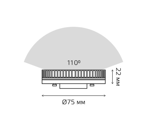 GAUSS 83816 Светодиодная лампа LED Elementary GX53 6W 440lm 2700K 1/10/100 0