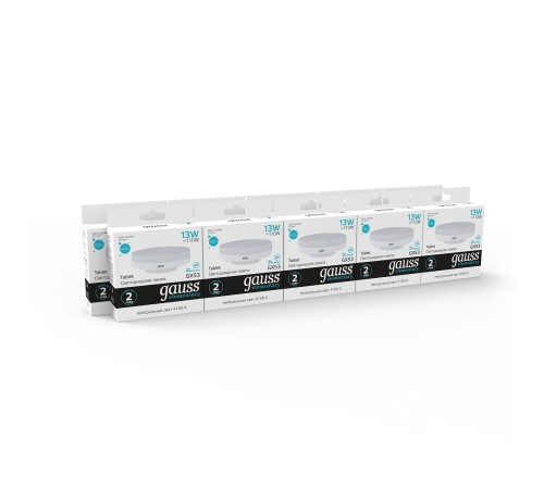 GAUSS 83823 Светодиодная лампа LED Elementary GX53 13W 920lm 4100K 1/10/100 0 GAUSS 83823 Светодиодная лампа LED Elementary GX53 13W 920lm 4100K 1/10/100 0