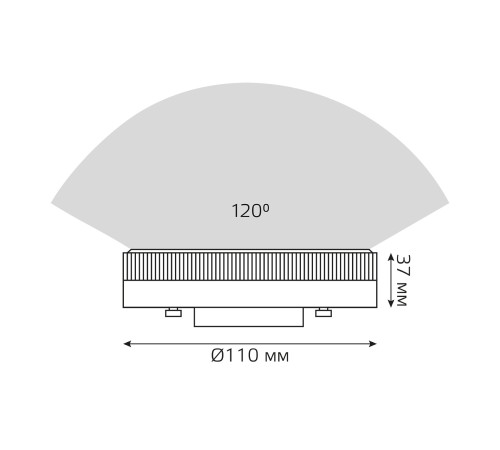 Лампа светодиодная LED 14 Вт 1300 лм 4100К AC180-240В GX70 таблетка нейтральный Elementary Gauss Лампа светодиодная LED 14 Вт 1300 лм 4100К AC180-240В GX70 таблетка нейтральный Elementary Gauss