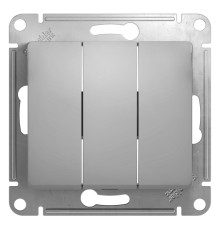 Systeme electric GSL000331 GLOSSA 3-клавишный ВЫКЛЮЧАТЕЛЬ, сх.3, 10АХ, механизм, АЛЮМИНИЙ
