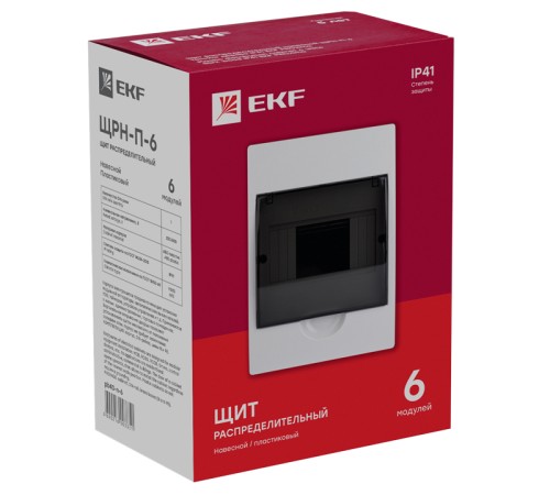 EKF pb40-n-6 Щит распред. навесной ЩРН-П- 6 IP41 EKF PROxima