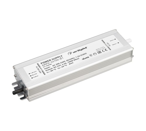 Блок питания ARPV-24100-B1 (24V, 4,2A, 100W) (ARL, IP67 Металл, 3 года)