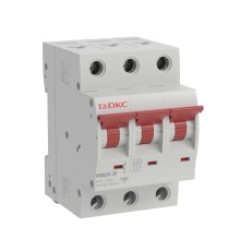 Выключатель автоматический трёхполюсный 20А C MD63N-3PC20 6кА