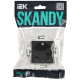 SKANDY Розетка с заземлением с защитными шторками 16А SK-R04G графит IEK