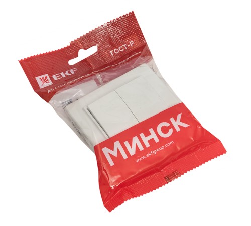 EKF ERV10-023-10 Минск Выключатель 2-клавишный СП,10А, белый EKF Basic EKF ERV10-023-10 Минск Выключатель 2-клавишный СП,10А, белый EKF Basic