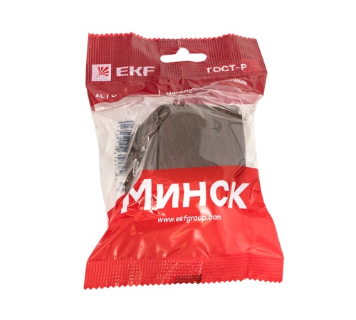 EKF EGV10-021-40 Выключатель 1-клавишный ОП Минск 10А тёмное дерево EKF