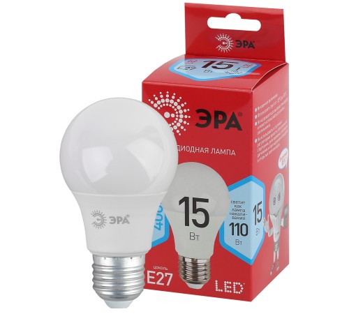 ЭРА Б0046356 LED A60-15W-840-E27 R (диод, груша, 15Вт, нейт, E27)