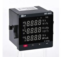 Мультиметр цифровой 72х72мм трехфазный, вход 600В 5А, RS485, LED-дисплей МТ-72D