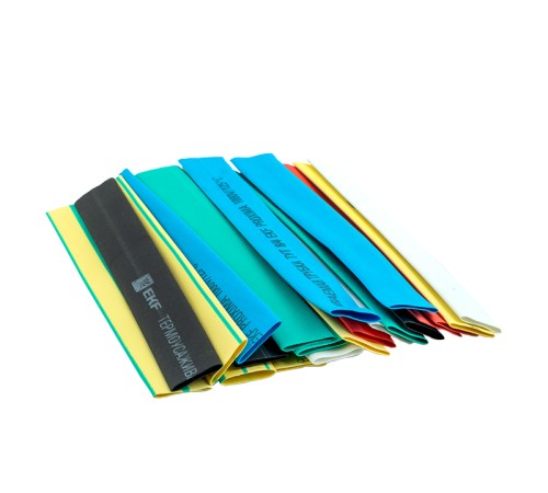 Трубка термоусаживаемая ТУТ нг 8/4 (7 цветов по 3шт) 100мм PROxima