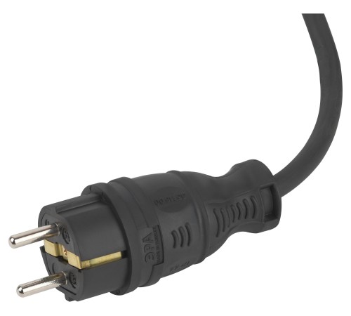 Удлинитель силовой UK-3e-3x1,5-5m-IP44(KG) с заземлением 3 розетки каучук 5м КГ 3х1,5мм2 IP44