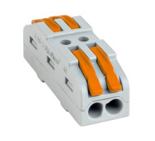 EKF plc-smk-422 Строительно-монтажная клемма СМК 222-422 проходная 2 полюса 0,08-4мм2