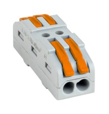 EKF plc-smk-422 Строительно-монтажная клемма СМК 222-422 проходная 2 полюса 0,08-4мм2