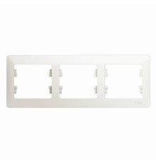 Systeme electric GSL000603 GLOSSA 3-постовая РАМКА, горизонтальная, ПЕРЛАМУТР