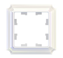 ATLASDESIGN ANTIQUE 1-постовая рамка, ЖЕМЧУГ