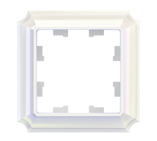 ATLASDESIGN ANTIQUE 1-постовая рамка, ЖЕМЧУГ ATLASDESIGN ANTIQUE 1-постовая рамка, ЖЕМЧУГ