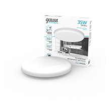 Светильник светодиодный встраиаемый LED ДВО 35 Вт 3200 Лм 4000К IP20 d223х41 мм монт d190 мм Elementary Gauss Gauss 9034460236