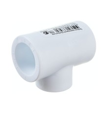 Тройник полипропиленовый PPR переходной 25х20х25мм белый