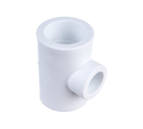Тройник полипропиленовый PPR переходной 32х20х32мм белый