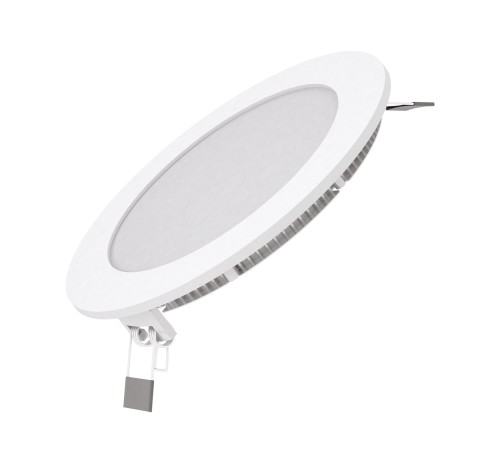 Светильник светодиодный встраиаемый LED ДВО 9 Вт 610 Лм 3000К IP20 d145х22 мм монт d130 мм Slim Gauss Gauss 939111109