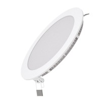 Светильник светодиодный встраиаемый LED ДВО 15 Вт 990 Лм 3000К IP20 d170х22 мм монт d155 мм Slim Gauss