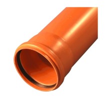 Труба канализационная 110x1000 мм PP SN4, наружняя