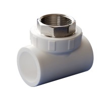 Тройник полипропиленовый PPR комбинированный  ВР 40x11/4'