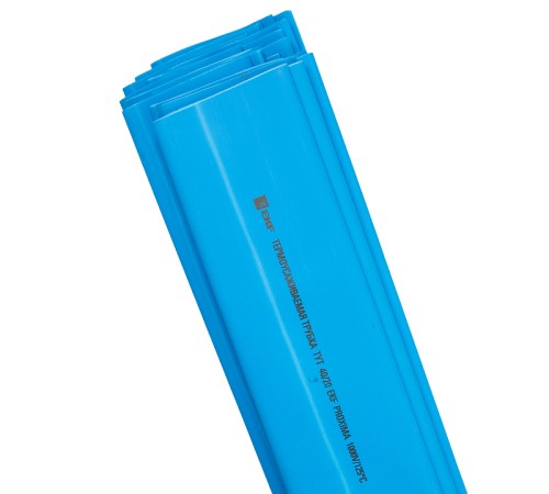 Трубка термоусаживаемая ТУТ нг 40/20 синяя в отрезках по 1м PROxima