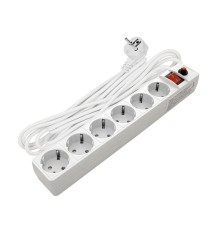 Фильтр сетевой с заземлением ПВС 3-0.75 белый 10м