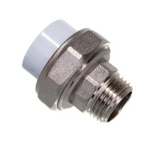 Муфта полипропиленовая PPR разъемная НР 25x3/4'