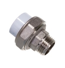 Муфта полипропиленовая PPR разъемная НР 20x1/2'