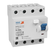 Выключатель дифференциального тока (УЗО) 4П 25А 300мА AС OptiDin DМ63-4425-AС-УХЛ4