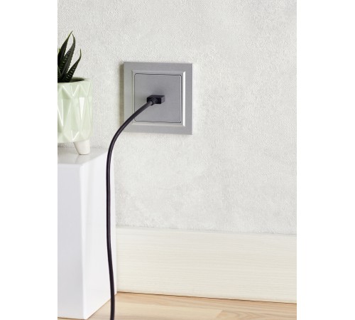 BRITE Розетка HDMI РHDMI-0-БрА алюминий