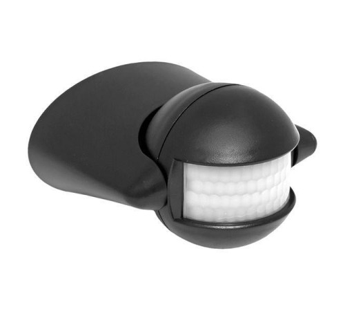 ИК датчик движения наст. 1200Вт 180гр. до 12м IP44 MS-39b черный PROxima