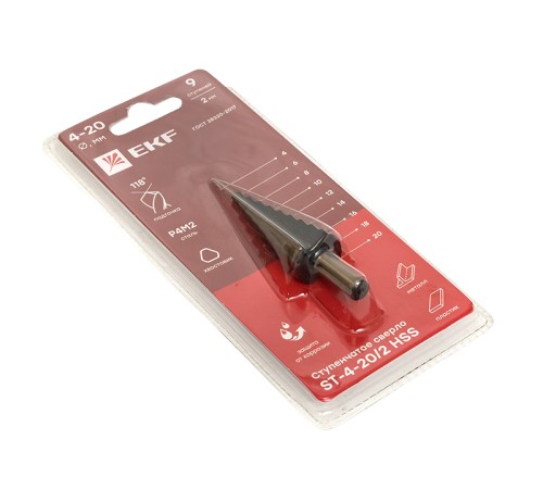 Cверло ступенчатое HSS (9 ступ.)