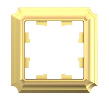 ATLASDESIGN ANTIQUE 1-постовая рамка, ЗОЛОТО