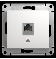 Systeme electric GSL000181K GLOSSA РОЗЕТКА компьютерная RJ45 кат.5E, механизм, БЕЛЫЙ