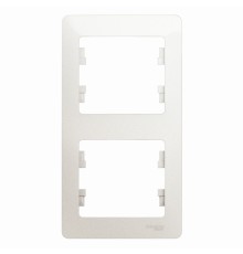 Systeme electric GSL000606 GLOSSA 2-постовая РАМКА, вертикальная, ПЕРЛАМУТР